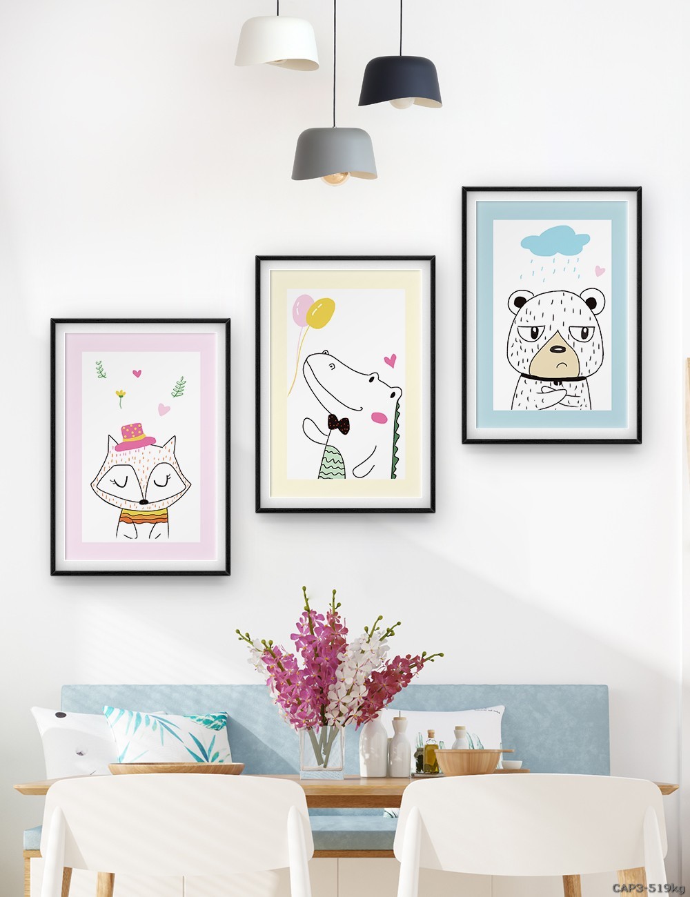 Động vật - tranh vẽ dễ thương CAP3-519kg